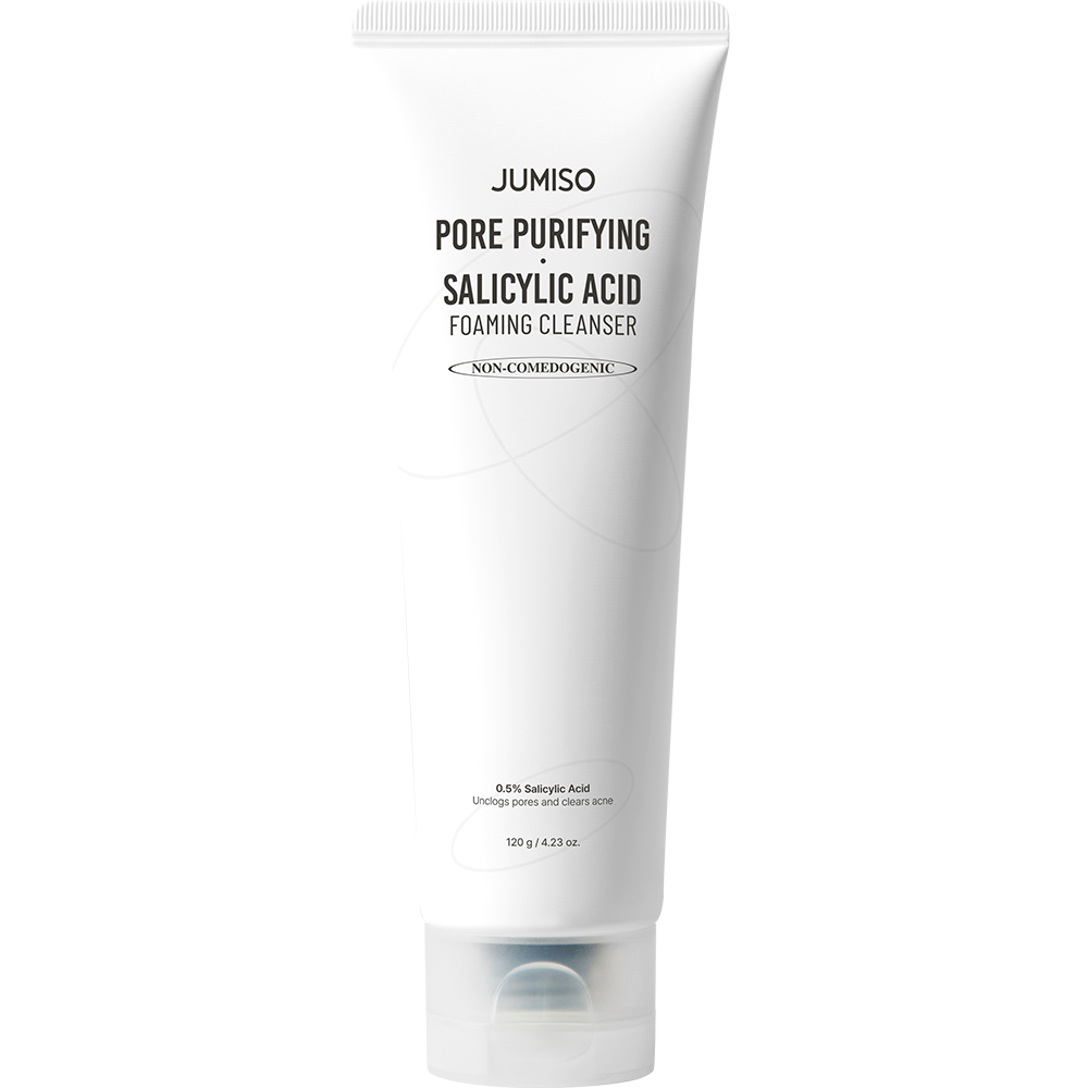Spuma de curatare cu acid salicilic pentru ten cu imperfectiuni Pore-Purifying, 120 ml, Jumiso