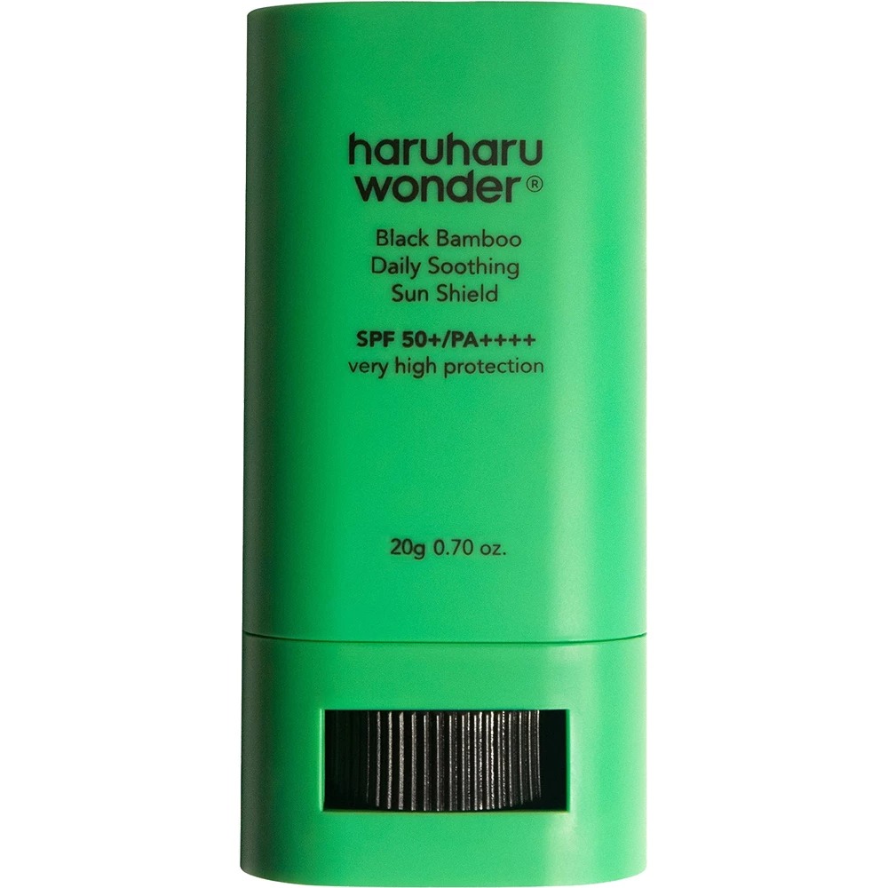 Stick de fata cu factor de protectie SPF 50+ PA++++ Black Bamboo Daily Soothing, 20 g, Haruharu Wonder