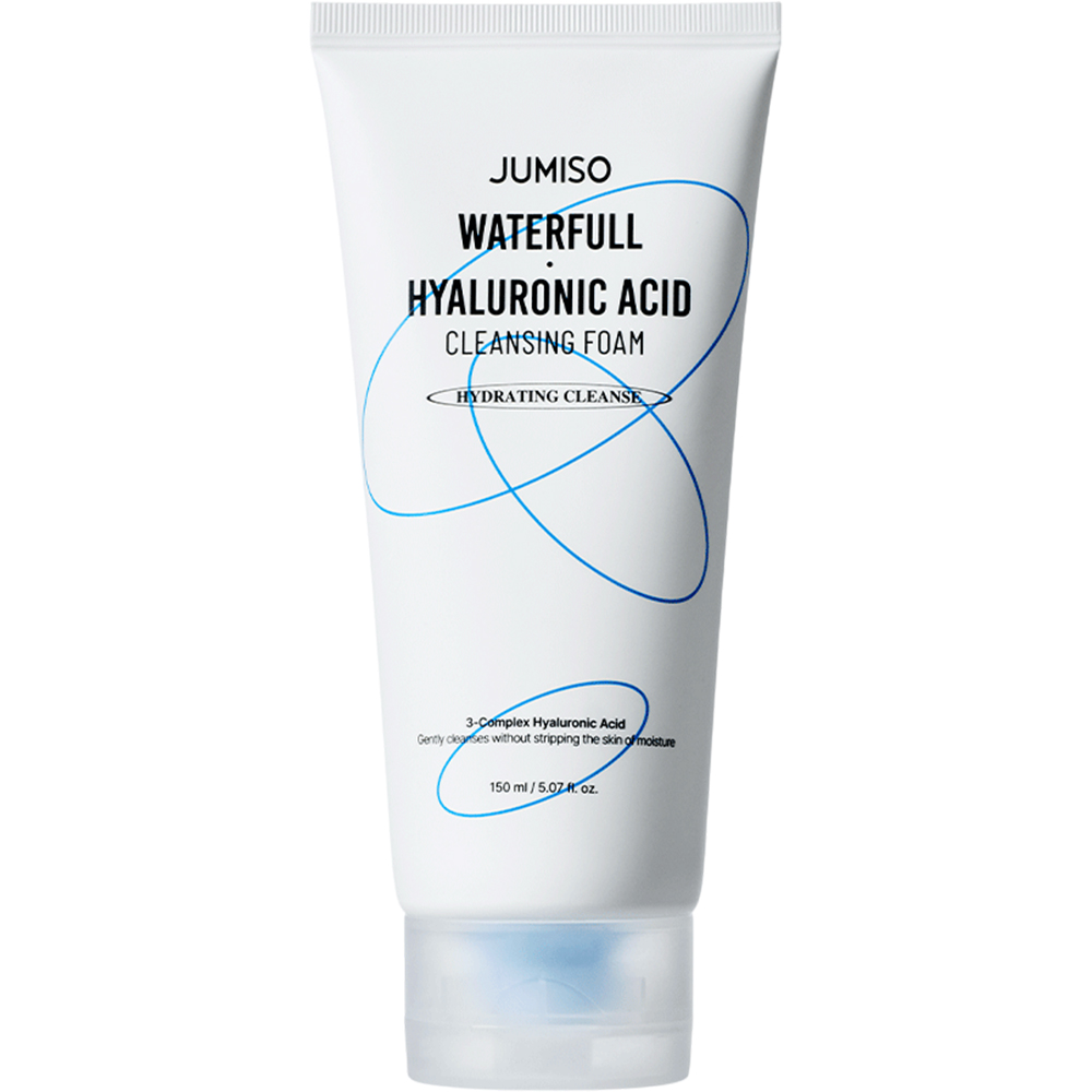 Spuma de curatare hidratanta cu acid hialuronic Waterfull Hyaluronic, 150 ml, Jumiso