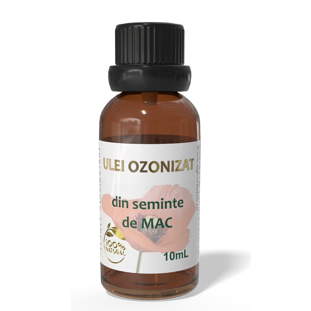 Ulei ozonizat din seminte de mac OzonIQ, 10 ml, Aghoras