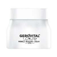 Crema pentru reducerea ridurilor cu factor de protectie SPF 15, 50 ml, Gerovital Luxury