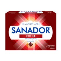 Sanador Extra, 250 mg/150 mg/50 mg, 12 comprimate, Laropharm