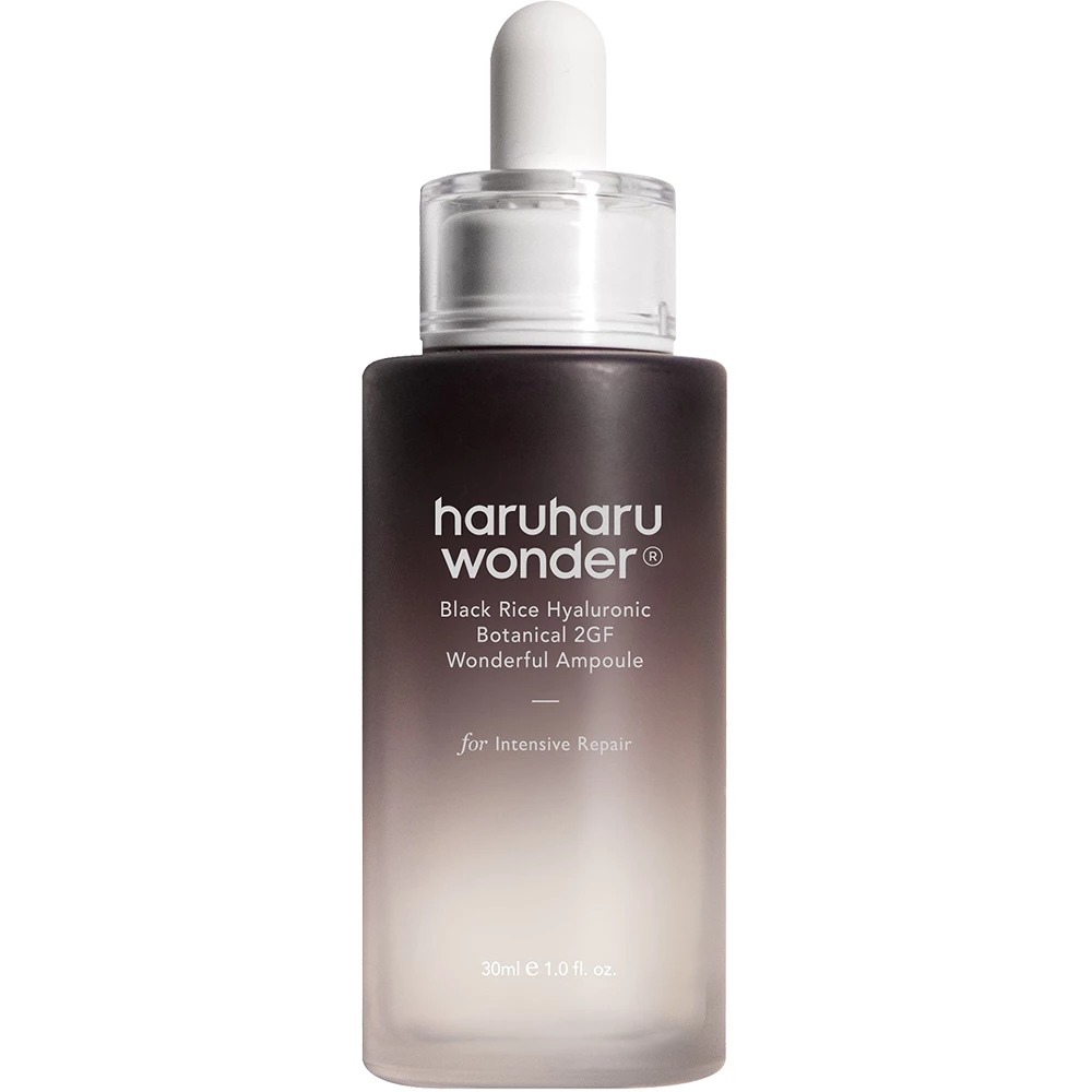 Ser de fata concentrat cu acid hialuronic si extract de orez negru Black Rice Hyaluronic Botanical 2GF, 30 ml, Haruharu Wonder