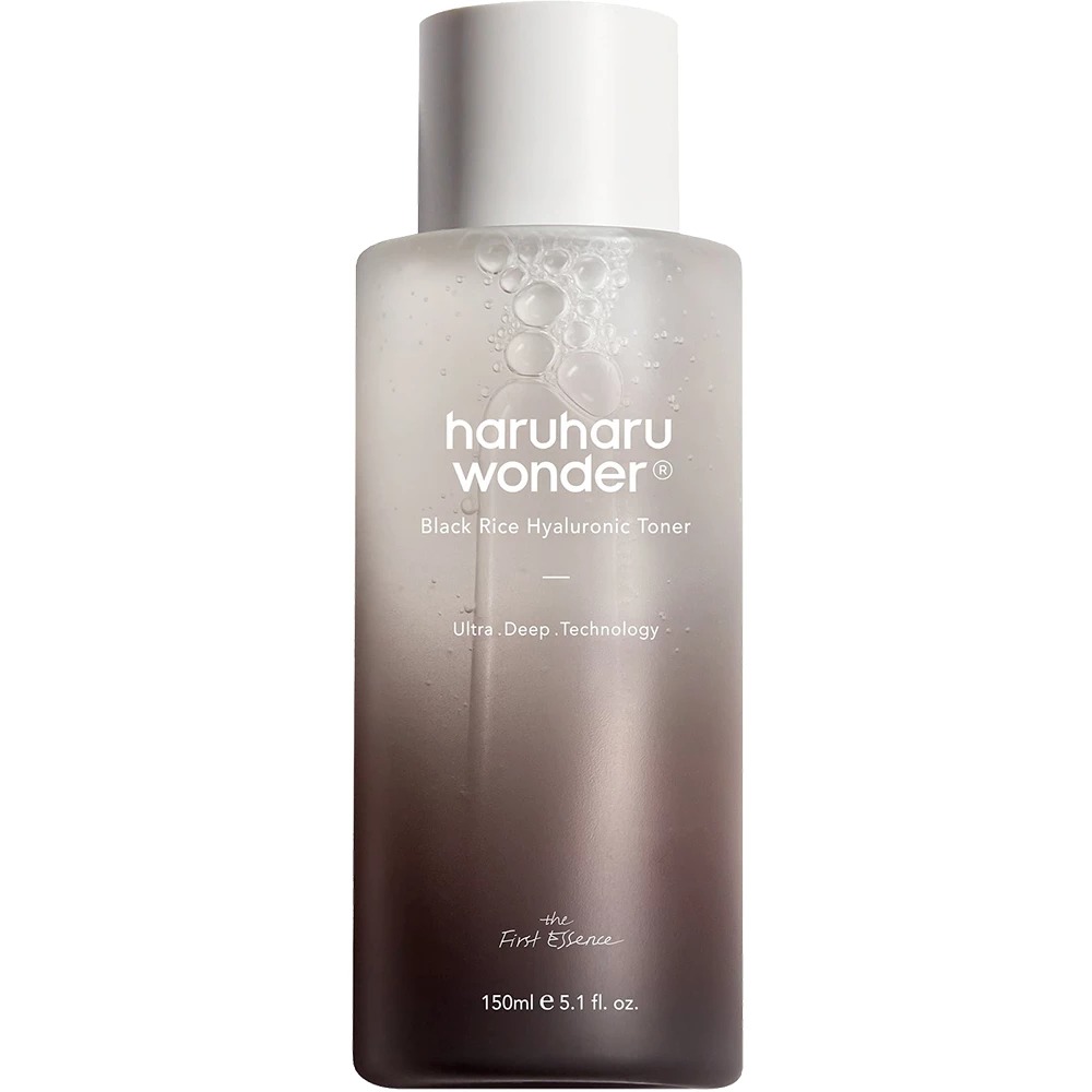 Toner de fata hidratant cu extract de orez negru si acid hialuronic Black Rice Hyaluronic, 150 ml, Haruharu Wonder