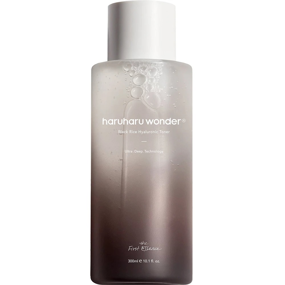 Toner de fata hidratant cu extract de orez negru si acid hialuronic Black Rice Hyaluronic, 300 ml, Haruharu Wonder