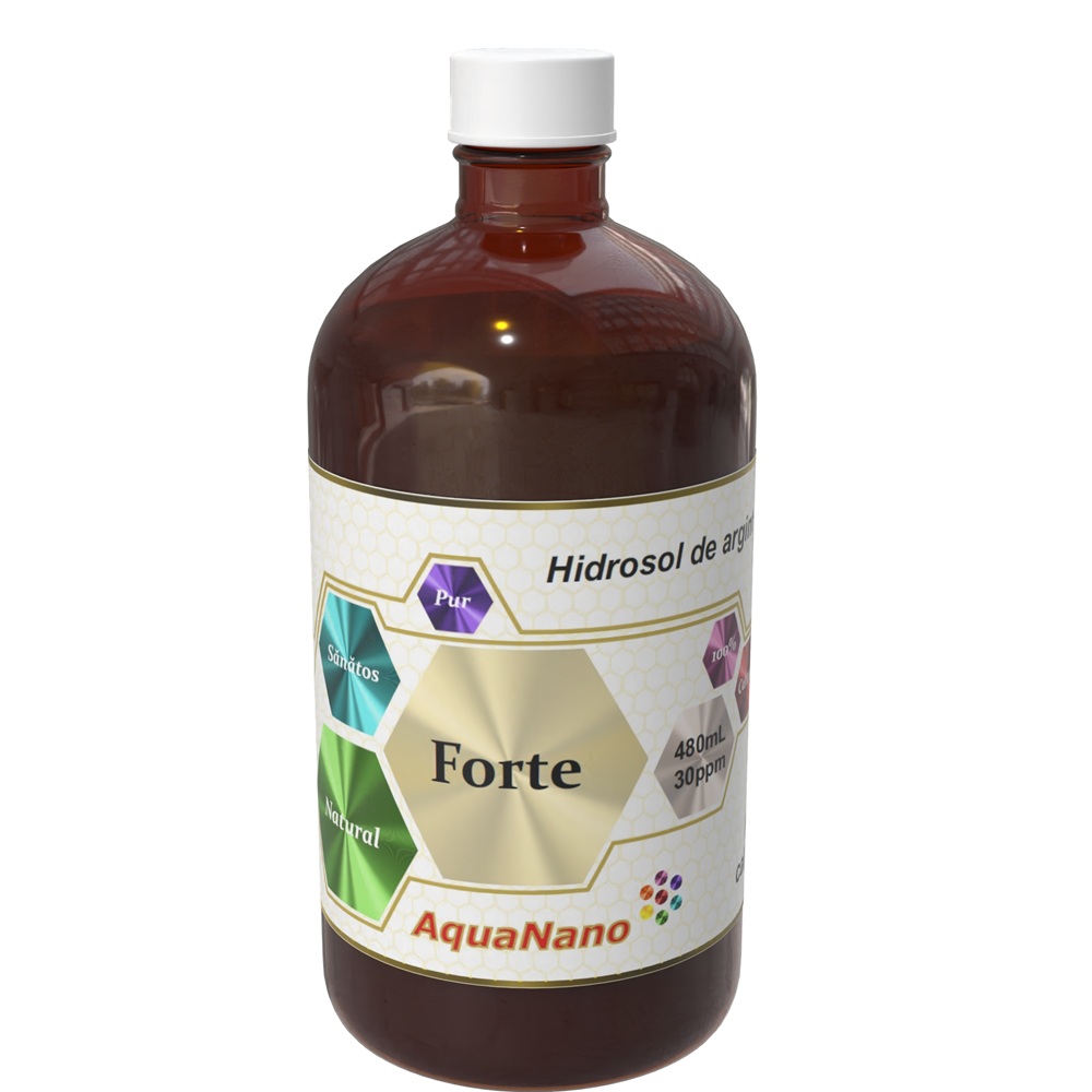 Hidrosol de argin forte 30ppm AquaNano, 480 ml, Aghoras