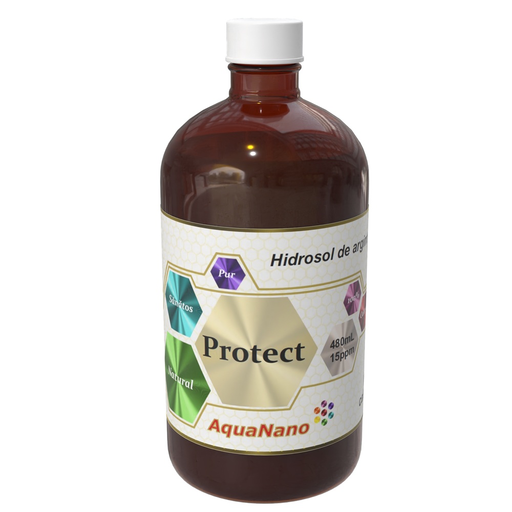 Hidrosol de argint protect 15ppm AquaNano, 480 ml, Aghoras