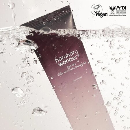 Gel de curatare delicat cu acizi AHA pentru fata Black Rice Triple AHA, 100 ml, Haruharu Wonder 696846