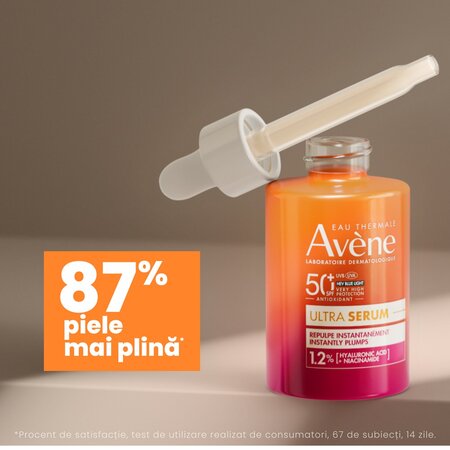 Ultra Serum cu efect imediat de reumplere al pielii SPF 50+, 30 ml, Avene 697027