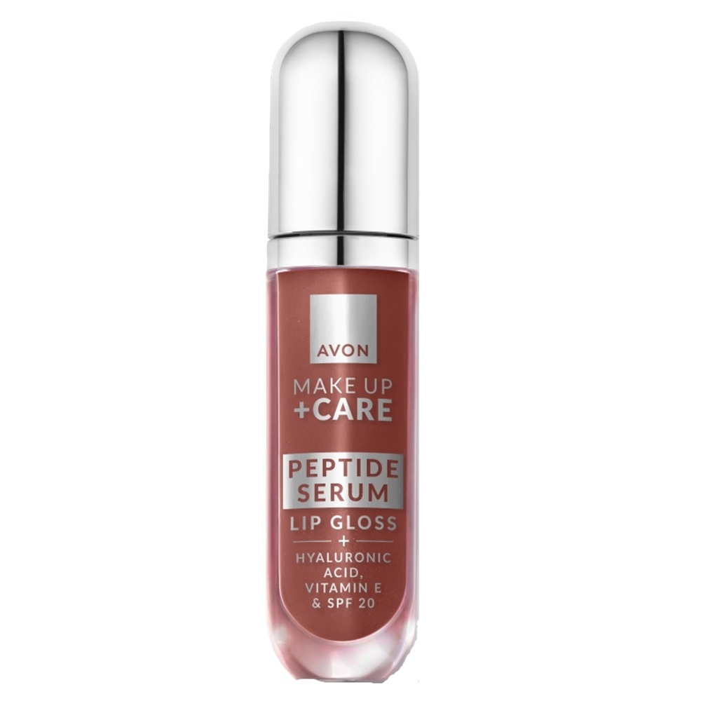 Luciu de buze cu peptide, acid hialuronic si vitamina E Peptide Serum Nourish Nude, 7 ml, Avon