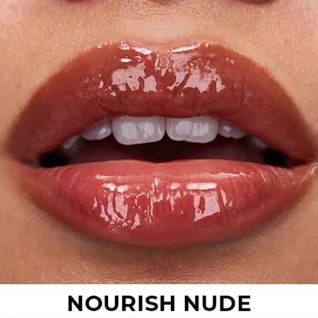 Luciu de buze cu peptide, acid hialuronic si vitamina E Peptide Serum Nourish Nude, 7 ml, Avon 697112