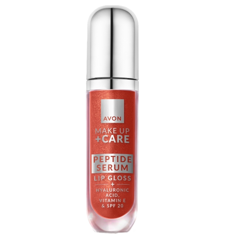 Luciu de buze cu peptide, acid hialuronic si vitamina E Peptide Serum Ruby Drip, 7 ml, Avon