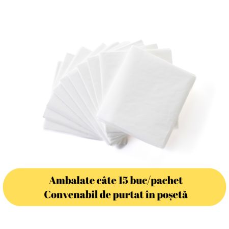 Protectie din hartie pentru colacul de WC, 15 bucati, Kidscenter 697134
