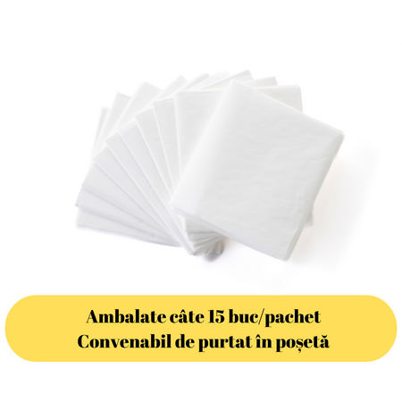 Protectie din hartie pentru colacul de WC, 15 bucati, Kidscenter 697134