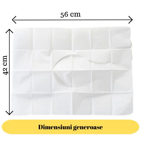 Protectie din hartie pentru colacul de WC, 15 bucati, Kidscenter 697133