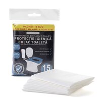Protectie din hartie pentru colacul de WC, 15 bucati, Kidscenter