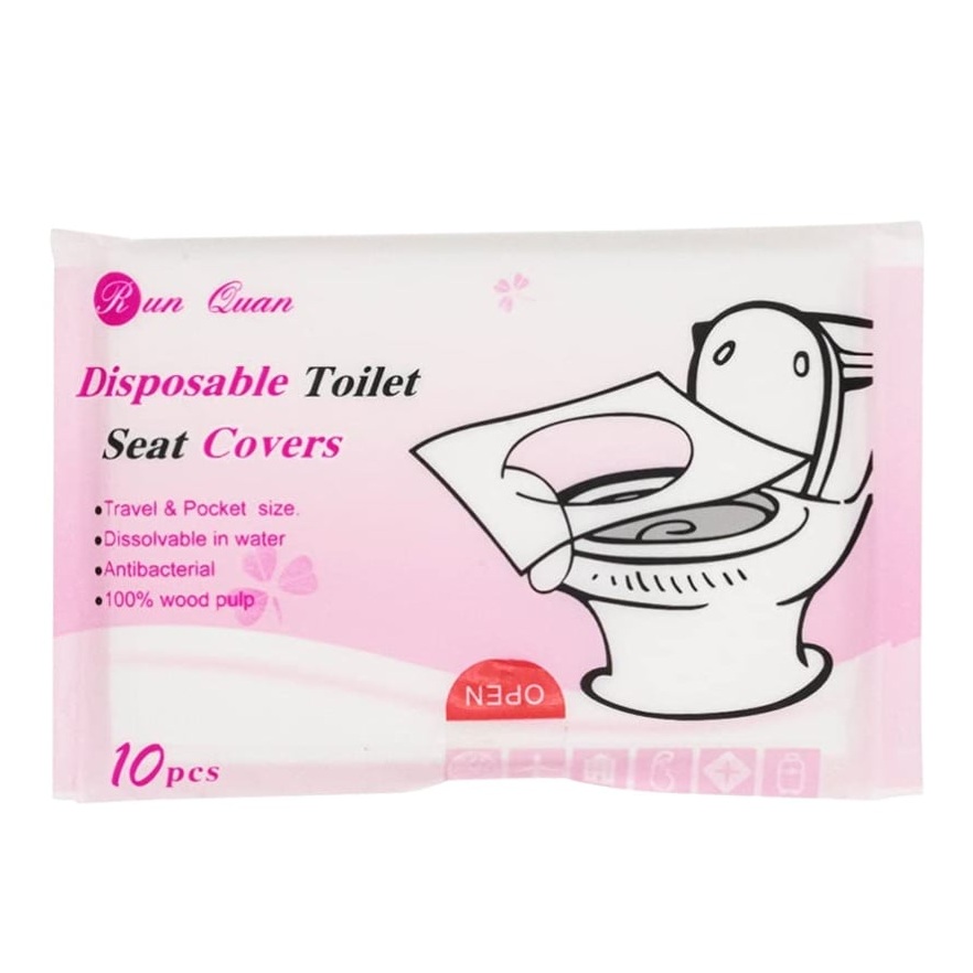 Protectie din hartie pentru colacul de WC, 10 bucati, Kidscenter