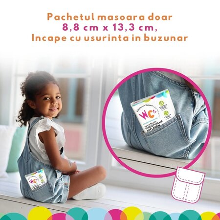 Protectie din hartie pentru colacul de WC, 10 bucati, Wucetky 697144