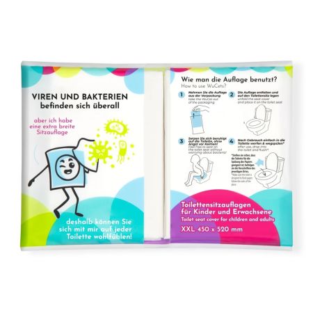 Protectie din hartie pentru colacul de WC, 3x10 bucati, Wucetky 697149