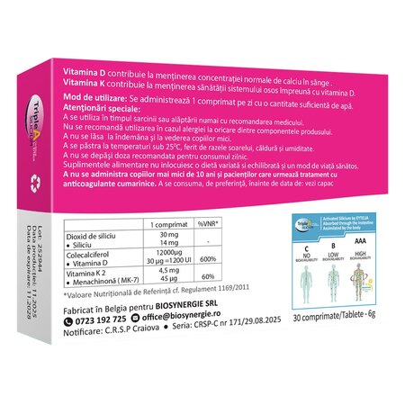 Steosil, 30 comprimate, Bio Synergie 697205