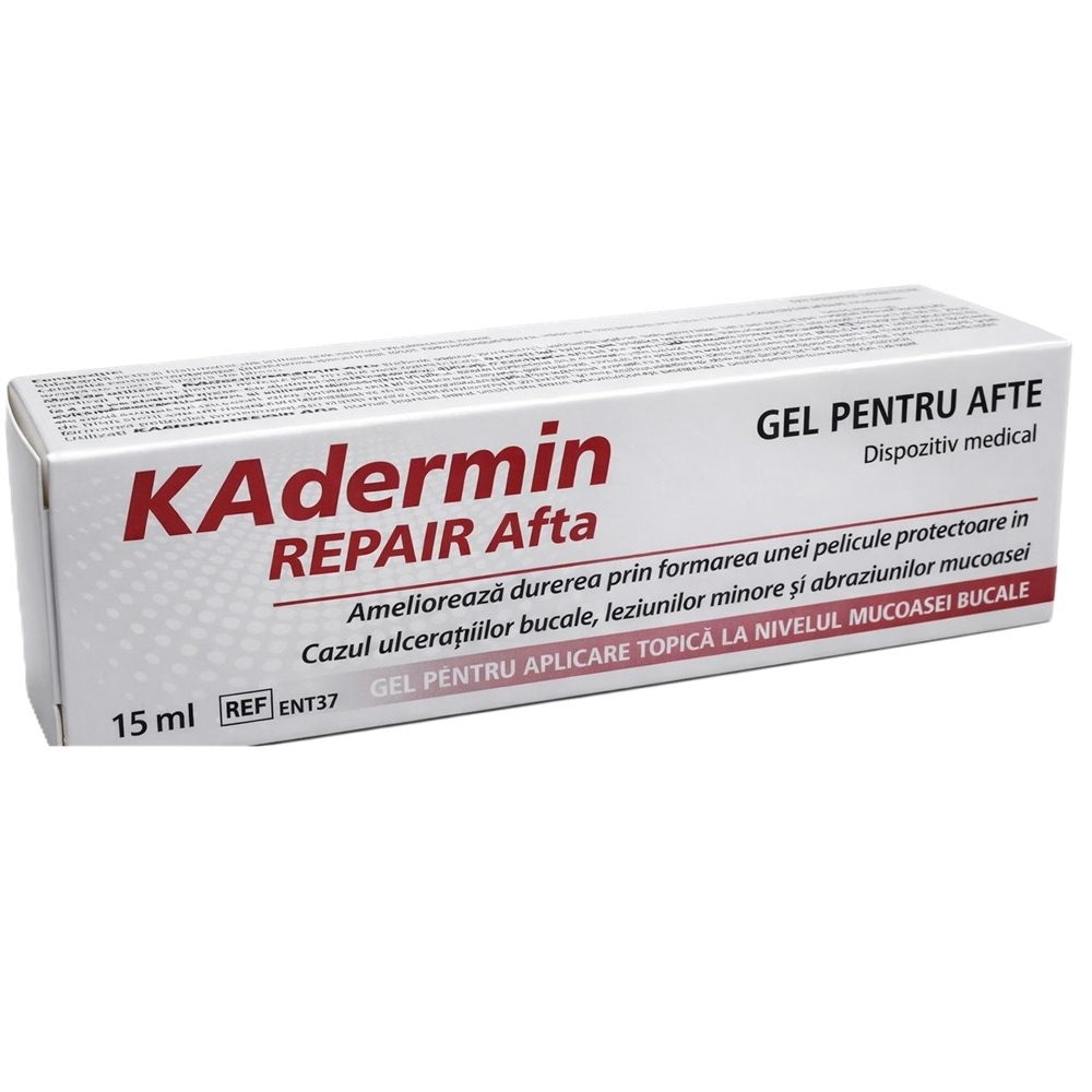 Gel pentru afte Kadermin Repair Afta, 15 ml, Mba Pharma