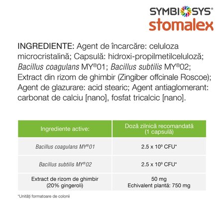 Symbiosys Stomalex, 30 capsule, Biocodex 697238