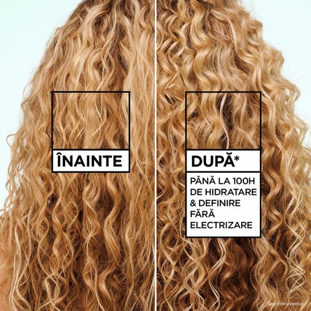 Crema de par fara clatire cu unt de shea si acid hialuronic Fructis Curls Method, 260 ml, Garnier 697266