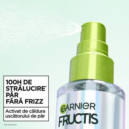 Spray cu protectie termica pentru stralucirea parului Fructis Diamond Sleek, 150 ml, Garnier 697736