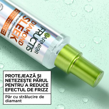 Spray cu protectie termica pentru stralucirea parului Fructis Diamond Sleek, 150 ml, Garnier 697735