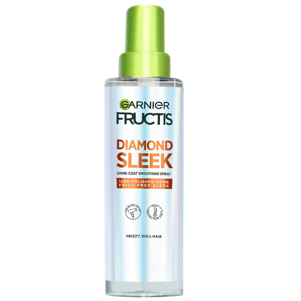 Spray cu protectie termica pentru stralucirea parului Fructis Diamond Sleek, 150 ml, Garnier
