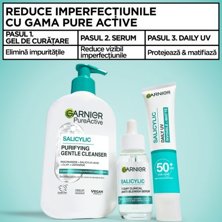 Serum anti-imperfectiuni cu acid salicilic Pure Active Salicylic, 30 ml, Garnier 697304