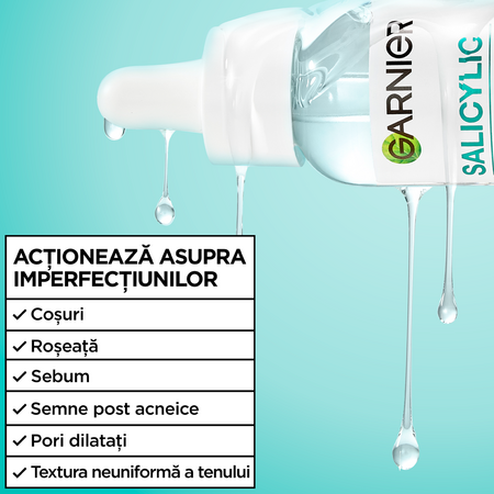 Serum anti-imperfectiuni cu acid salicilic Pure Active Salicylic, 30 ml, Garnier 697297