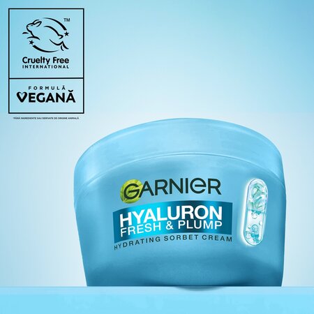 Crema hidratanta cu acid hialuronic Hyaluron Fresh & Plump, 85 ml, Garnier 697328
