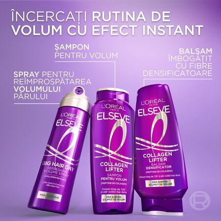 Sampon cu colagen pentru volum Collagen Lifter, 250 ml, Elseve 697365