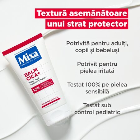 Balsam pentru pielea iritata si uscata Cica+, 150 ml, Mixa 697419