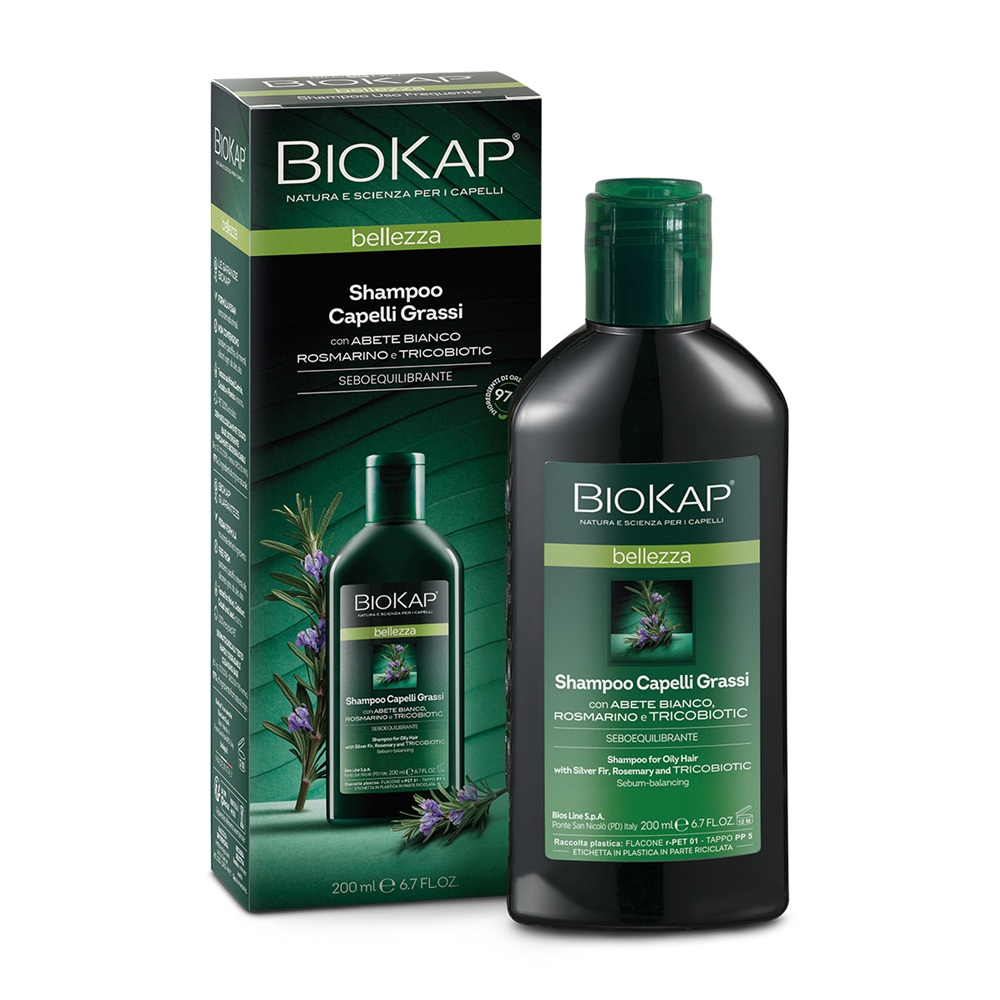 Sampon pentru par gras Bellezza, 200 ml, Biokap