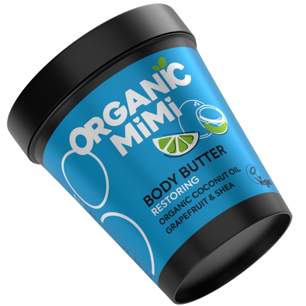 Unt de corp reparator cu cocos si grapefruit Body Butter, 200 ml, Organic Mimi