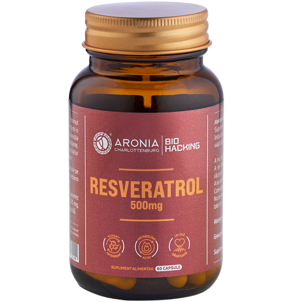 Resveratrol 500 mg, 60 capsule, Aronia Charlottenburg