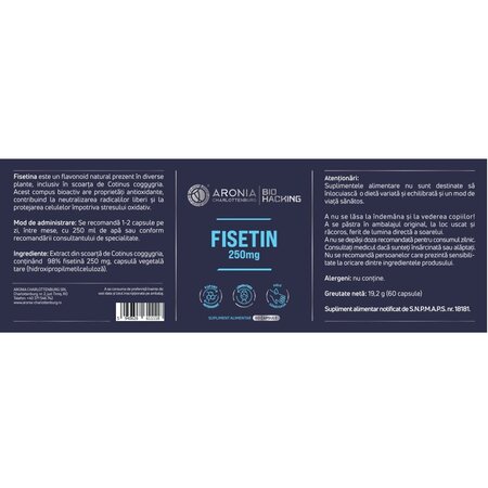 Fisetin, 250 mg, 60 capsule, Aronia Charlottenburg 706547
