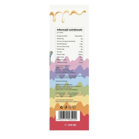 Apa de cocos naturala cu suc natural de mango, 320 ml, Hiwater 697692