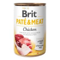 Hrana umeda cu pui pentru caini Pate & Meat, 400 g, Brit