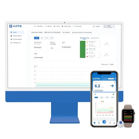 Senzor de monitorizare continua a glicemie HiPPO H1, 1 bucata, HiPPO 697898