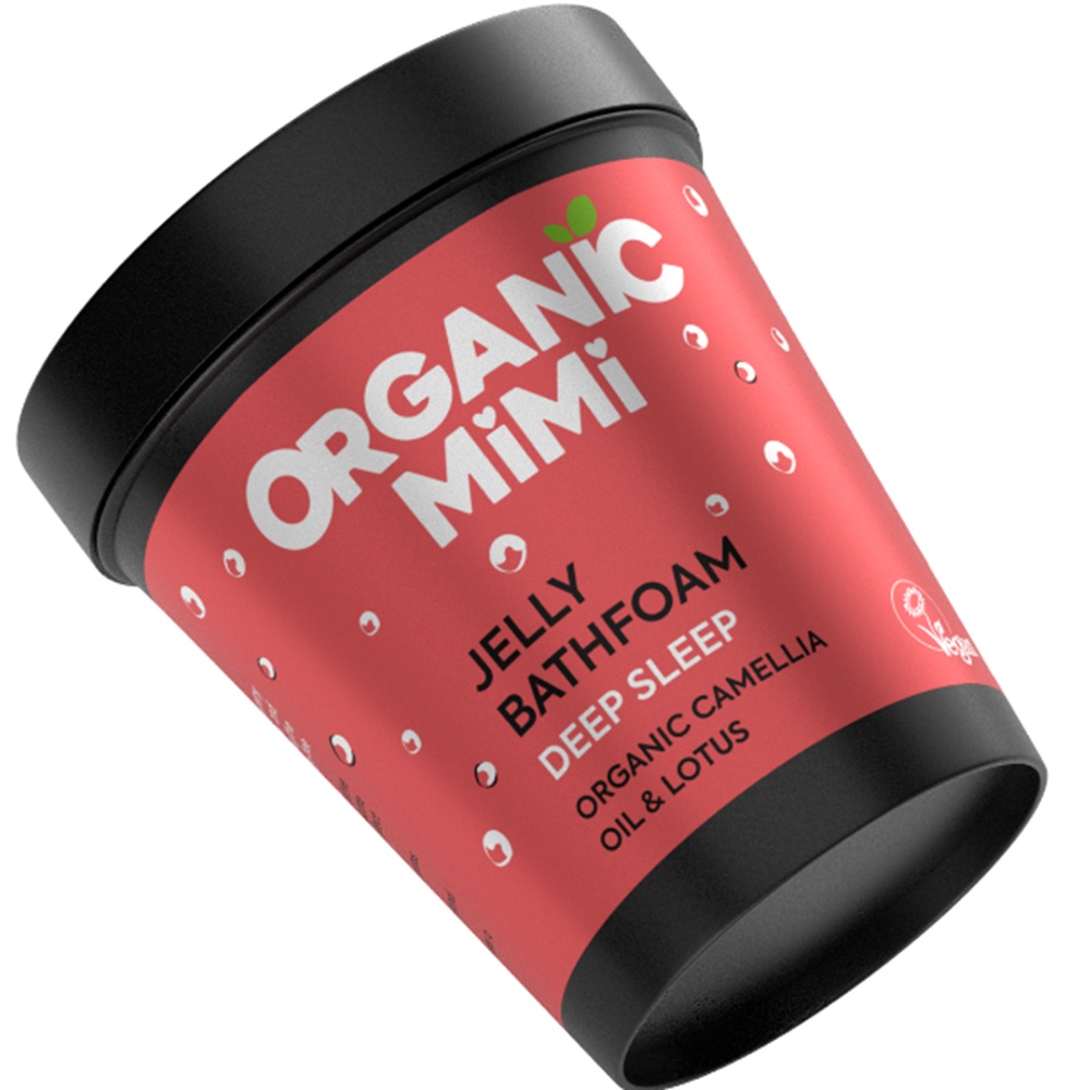 Spuma de baie cu camelie si lotus Jelly Bathfoam, 200 ml, Organic Mimi