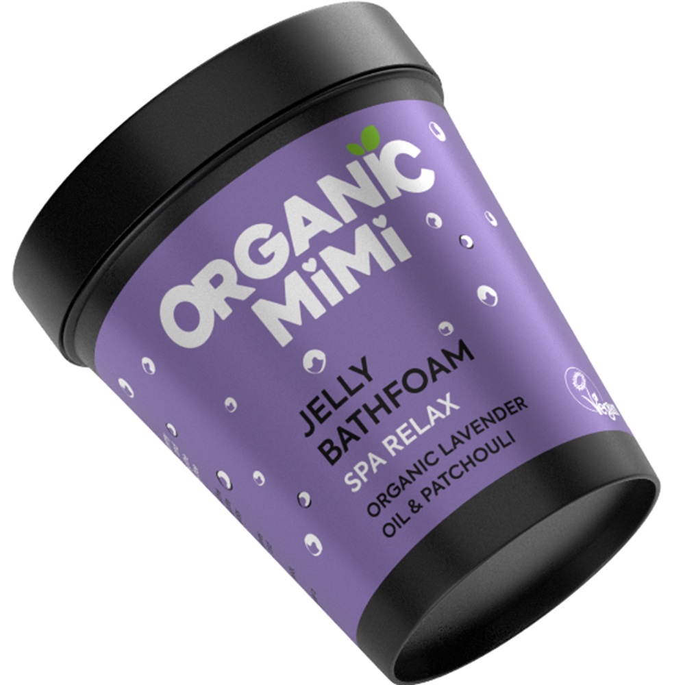Spuma de baie cu lavanda si patchouli Jelly Bathfoam, 200 ml, Organic Mimi