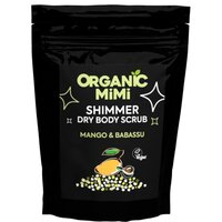 Scrub stralucitor cu mango si babassu Shimmer Dry Body Scrub, 150 g, Organic Mimi