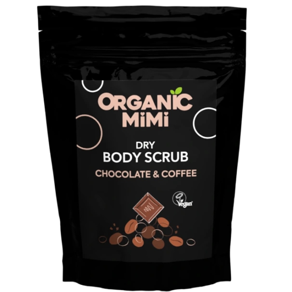Scrub de corp cu ciocolata si cafea Dry Body Scrub, 150 g, Organic Mimi