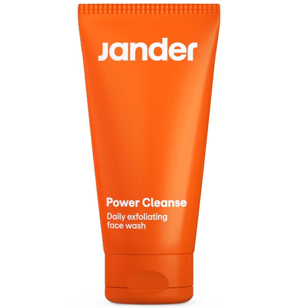 Gel exfoliant cu carbune activ pentru barbati Power Cleanse, 75 ml, Jander Skin