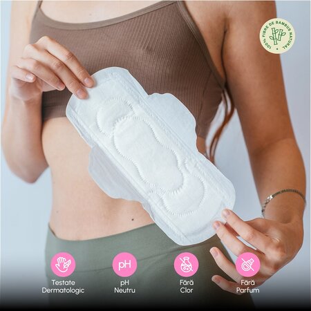 Absorbante de zi din bambus natural, 10 bucati, Phin 698285