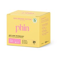 Absorbante zilnice din bumbac , 20 bucati, Phin