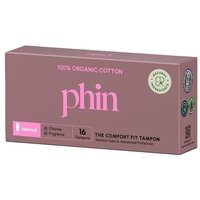 Tampoane din bumbac organic, 16 bucati, Phin